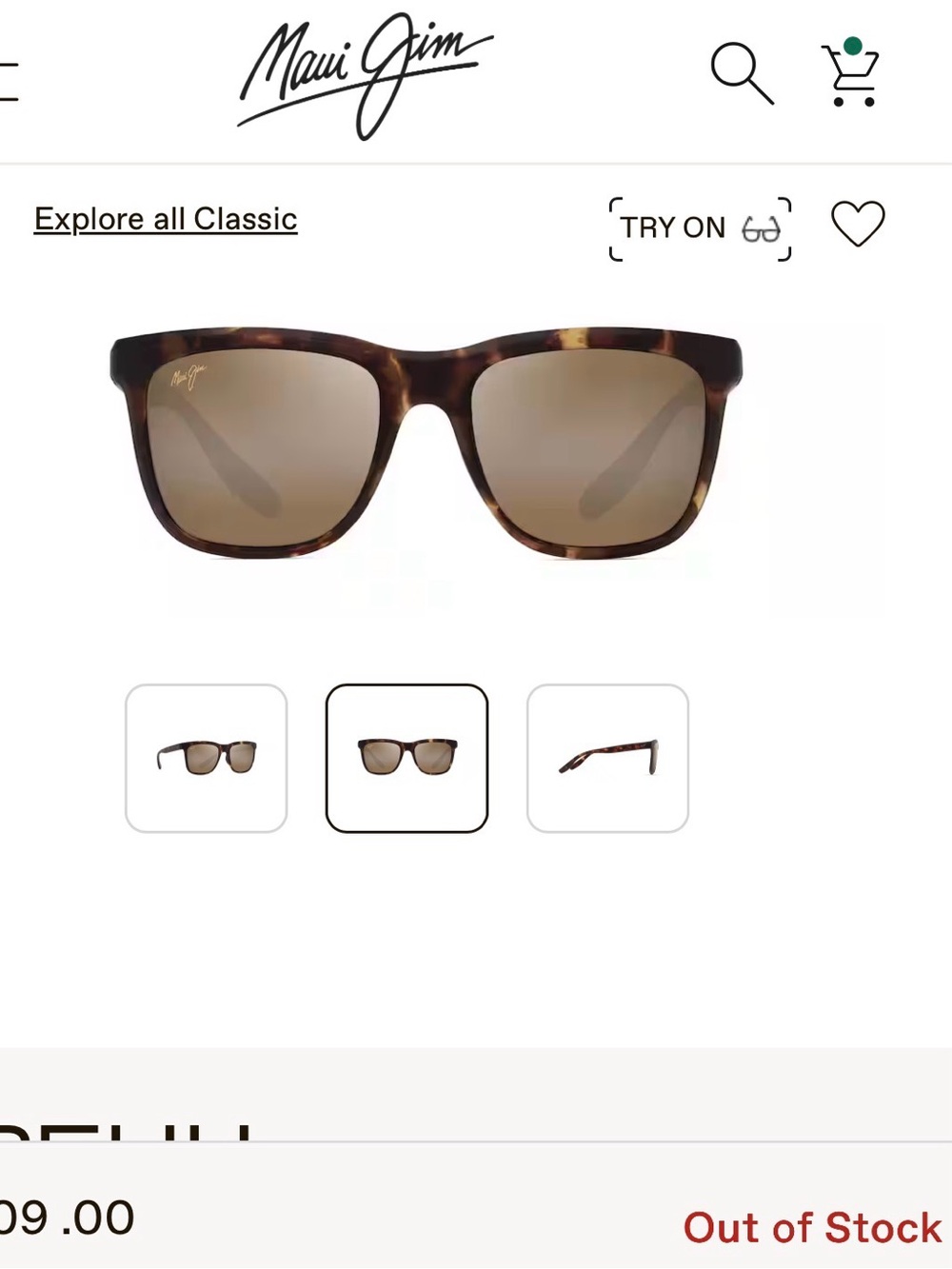 New Maui Jim Pehu sunglasses in Tokyo tortoise with Bronze lens - Picture 5 of 7